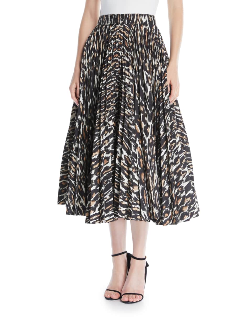 Calvin klein leopard skirt clearance