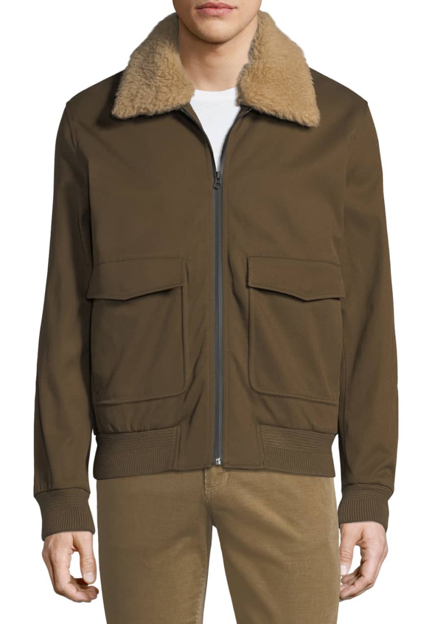 Vince mens sales shearling jacket