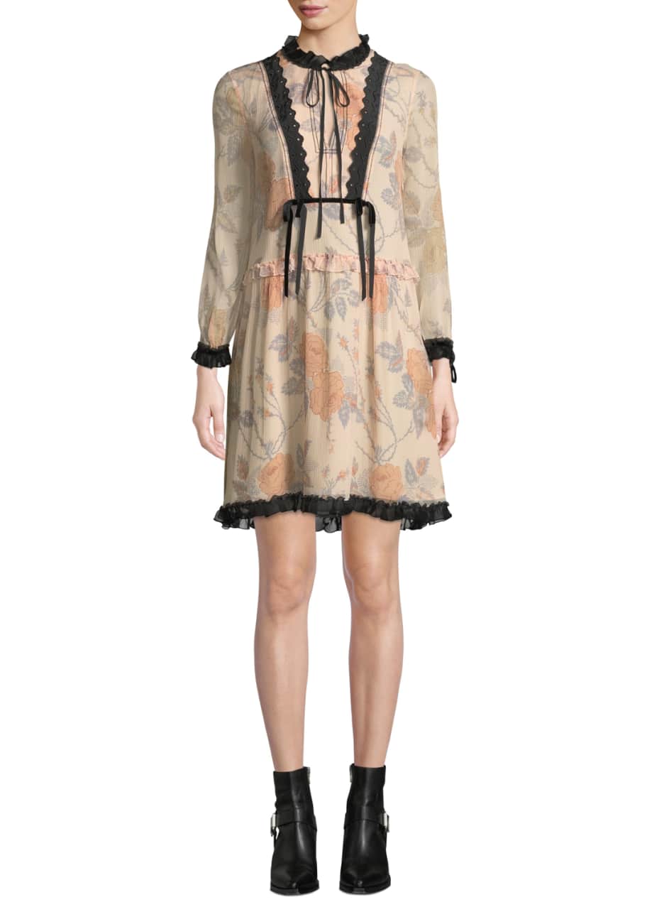 Coach rose print dress clearance