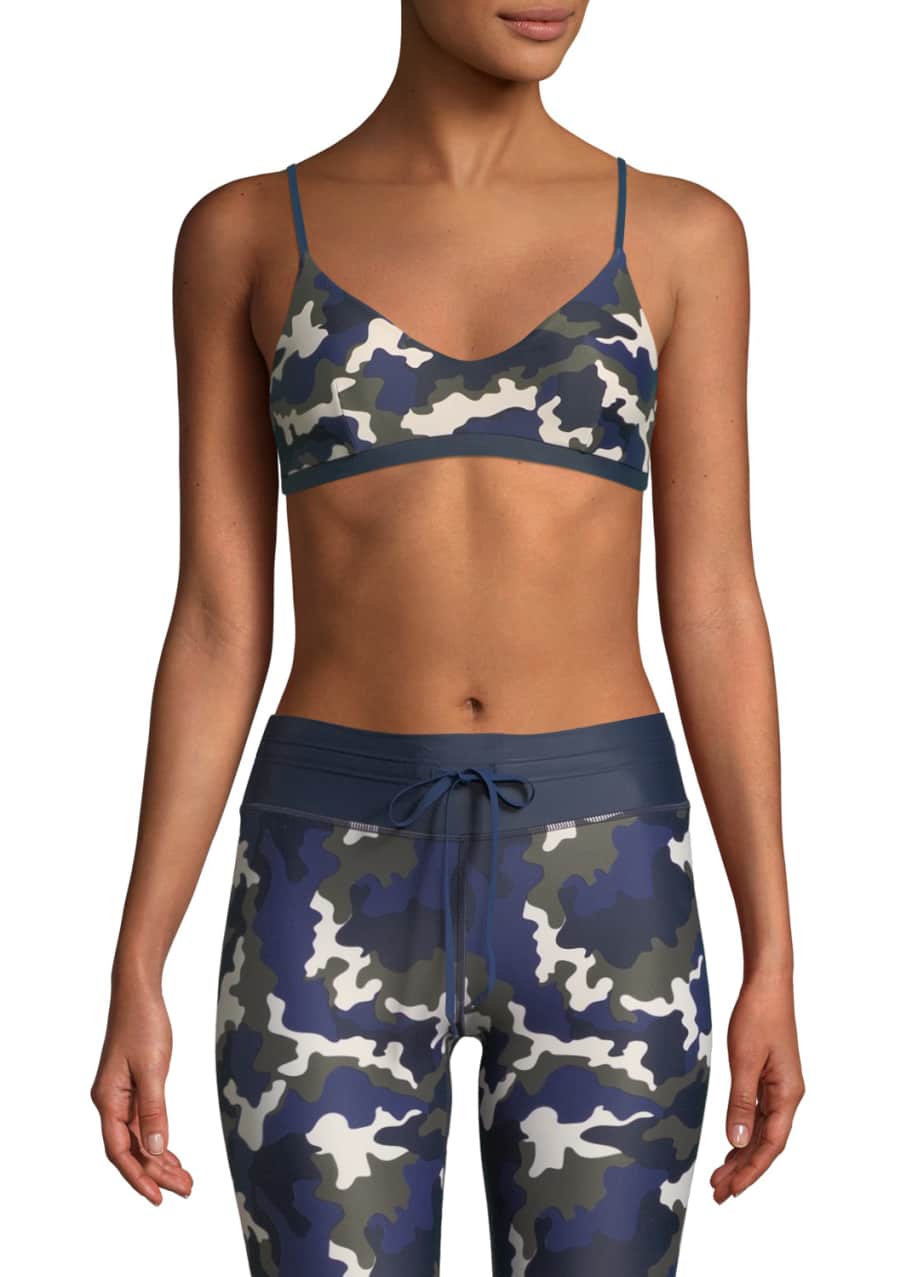 The Upside Zoe CamoPrint Sports Bra Bergdorf Goodman