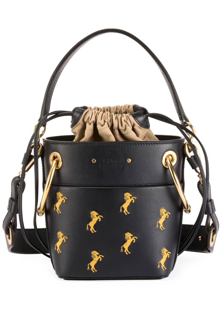 Chloe Roy Mini Horses Bucket Bag - Bergdorf Goodman
