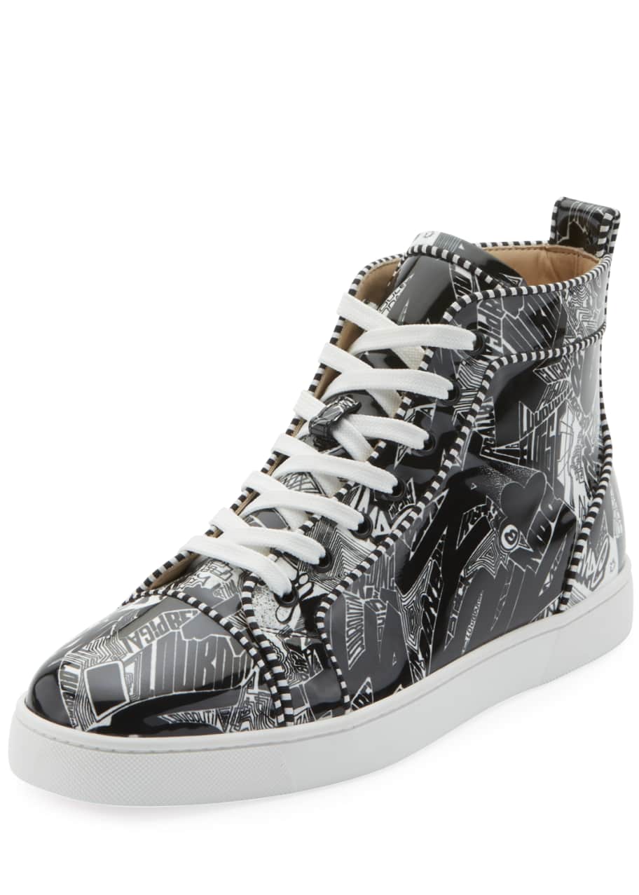 Christian louboutin graffiti sneakers clearance