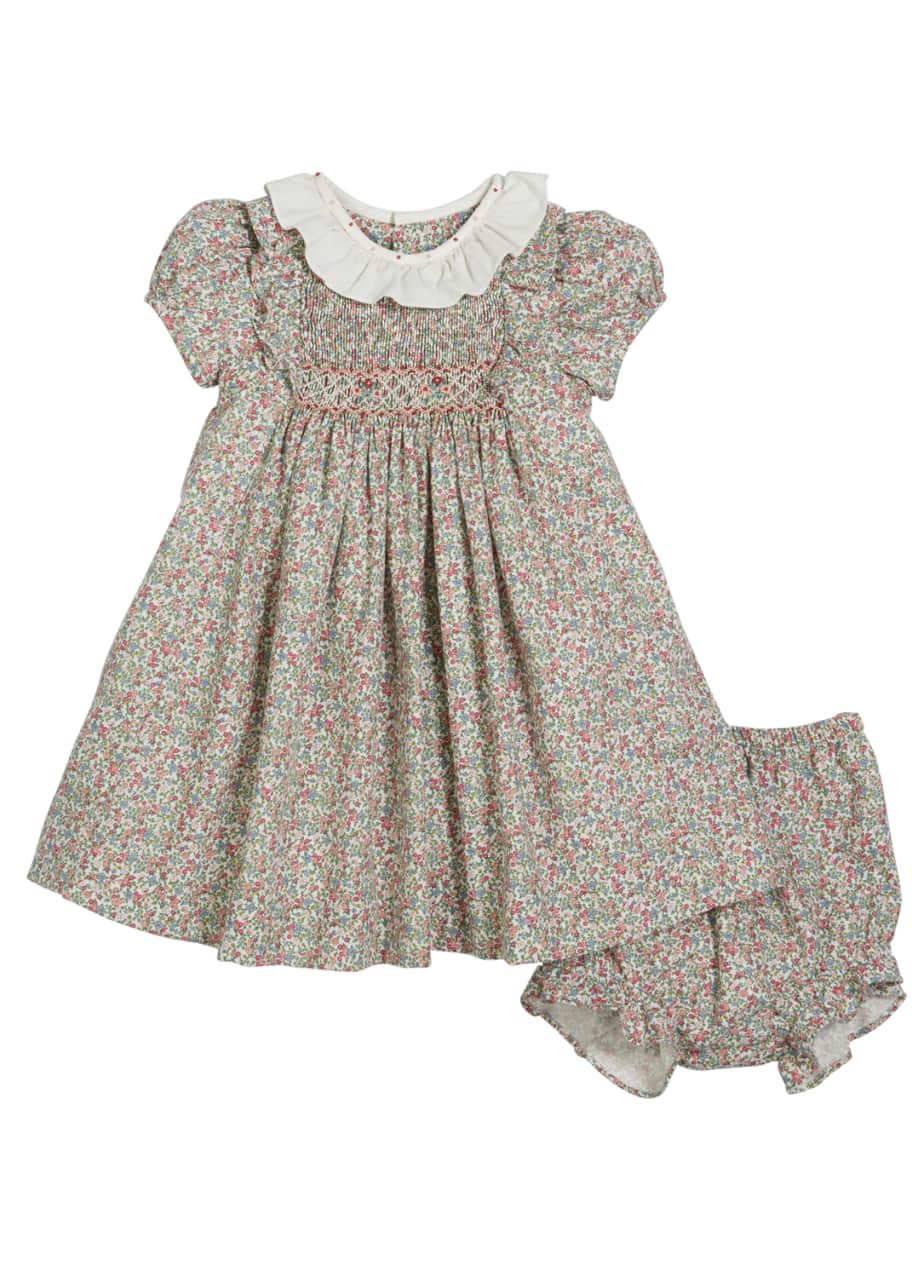 Image 1 of 1: Velour Lace Dress w/ Hat & Diaper Cover, Size 3-24 Months