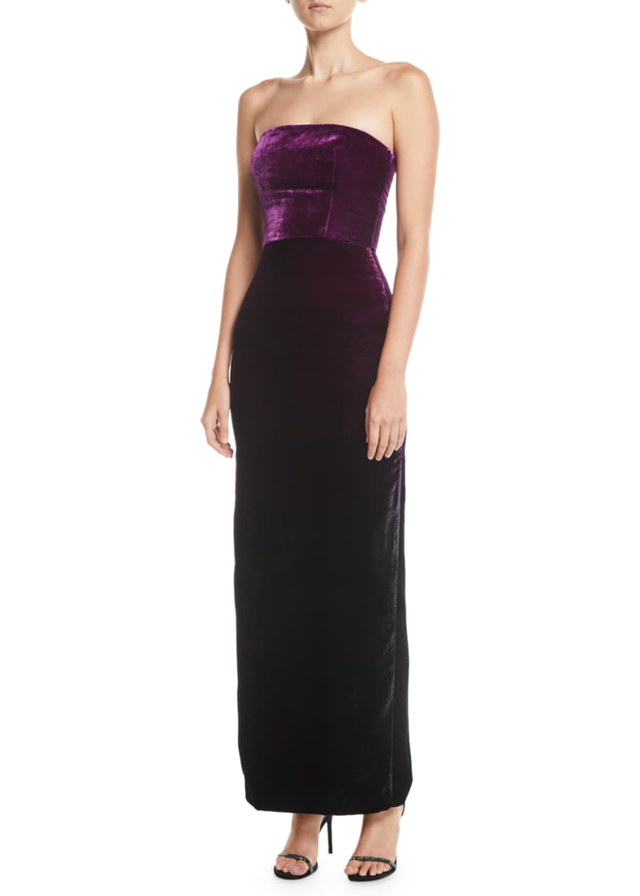 Ombre velvet dress 2025