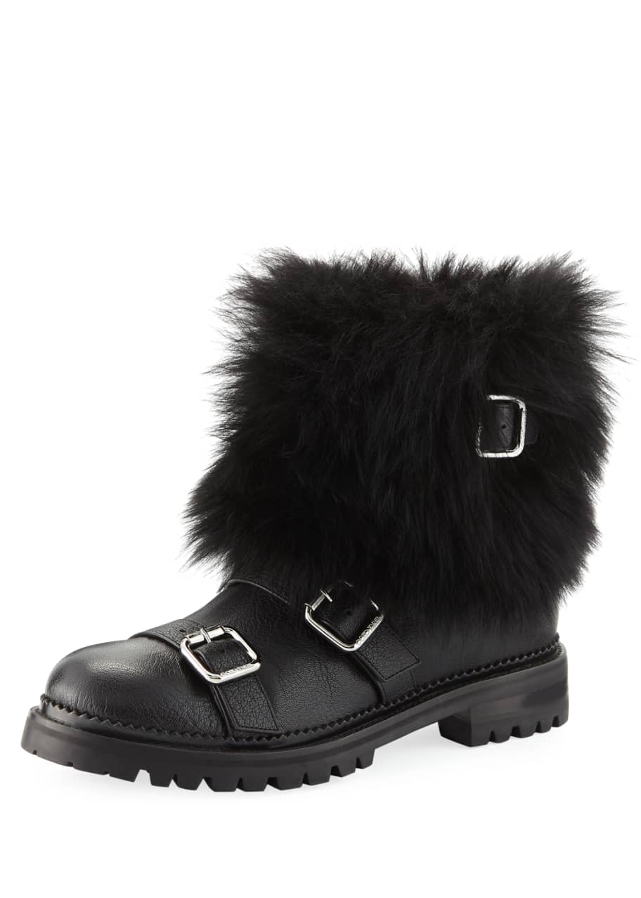 Jimmy choo fur boots cheap