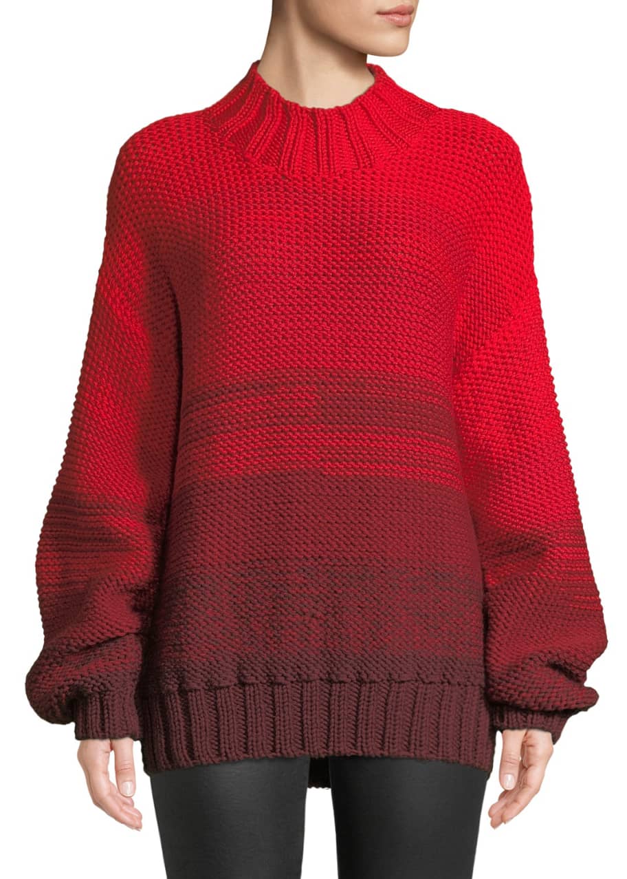 Elizabeth James Reve Degrade Wool High Neck Sweater Bergdorf