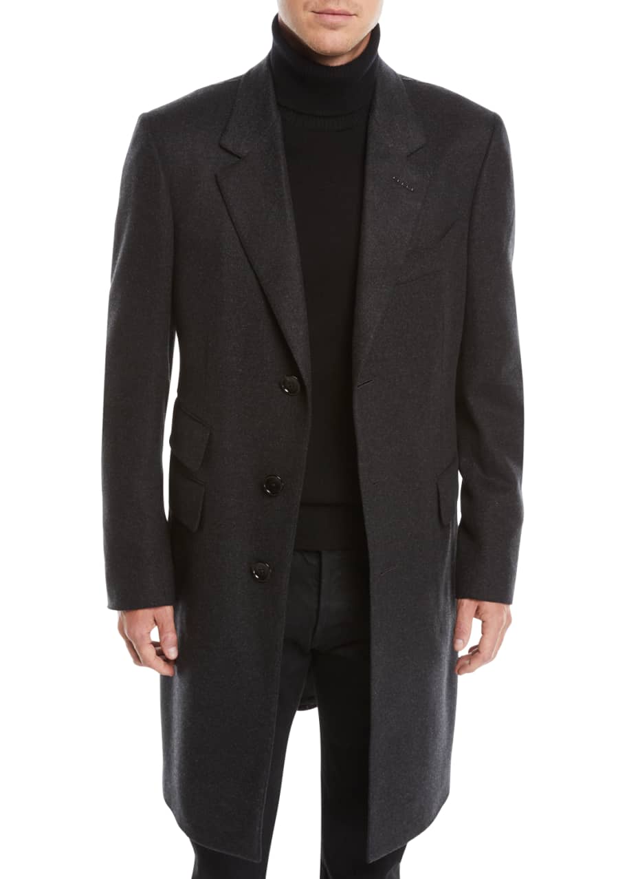 TOM FORD Men's Three-Button Cashmere Overcoat - Bergdorf Goodman