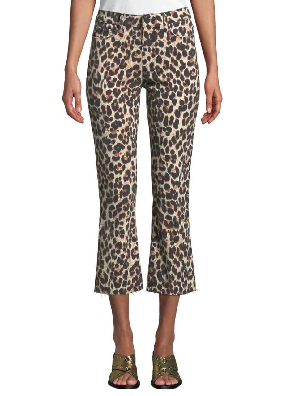 Paige leopard shop print jeans