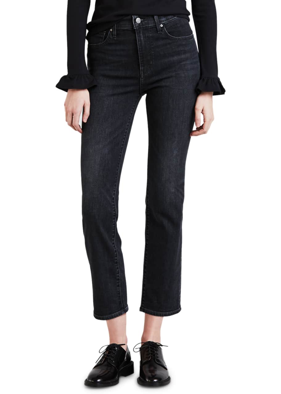 Allerlei soorten medeklinker Integreren Levi's Premium 724 High-Rise Cropped Straight-Leg Jeans - Bergdorf Goodman