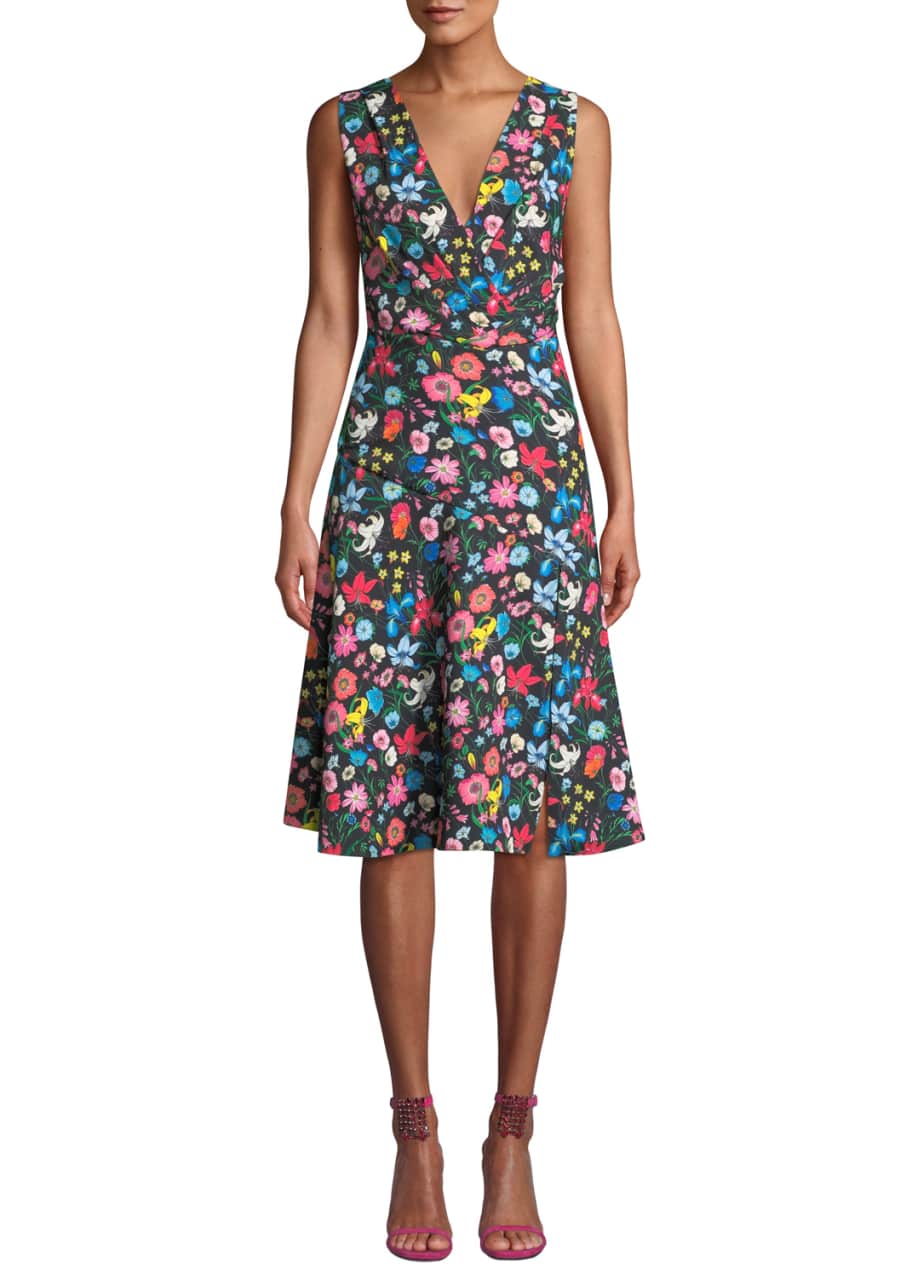 Elie tahari floral dress sales