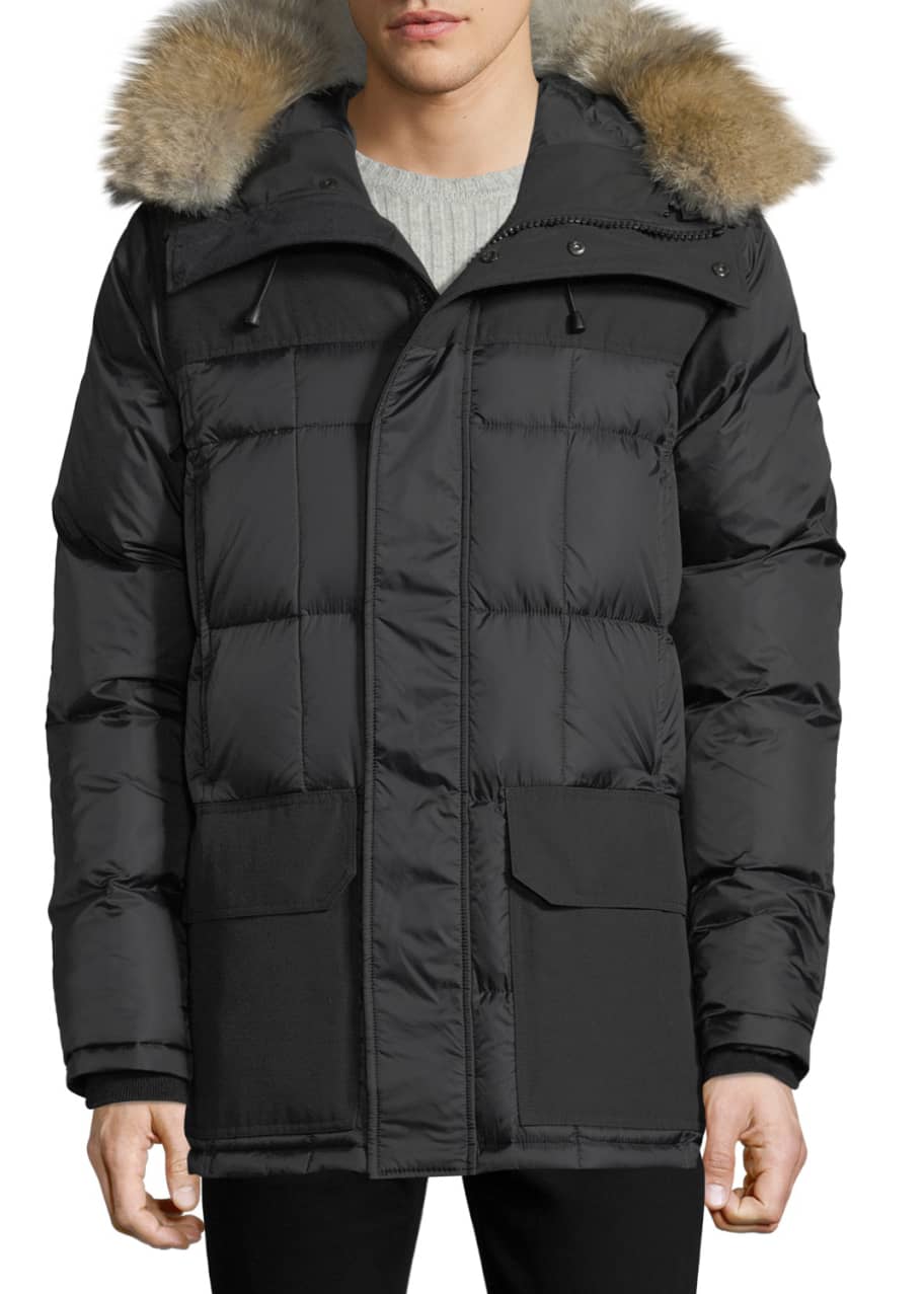 Canada Goose Men's Callaghan Fur-Trim Hooded Parka Coat - Bergdorf Goodman