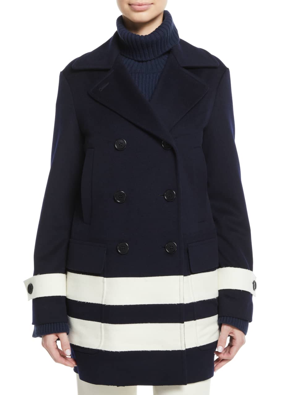 Loro piana wool peacoat outlet