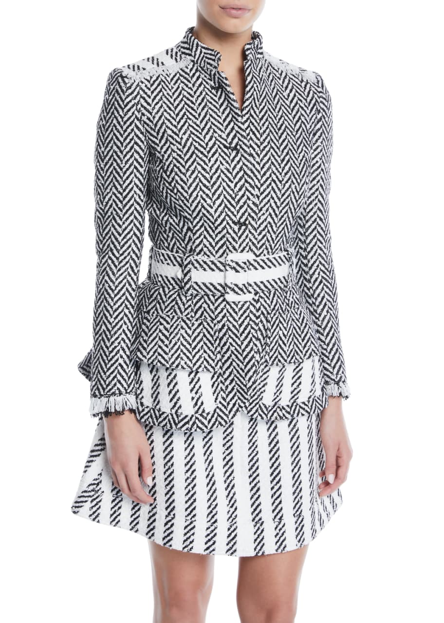 Oscar de la renta outlet tweed jacket