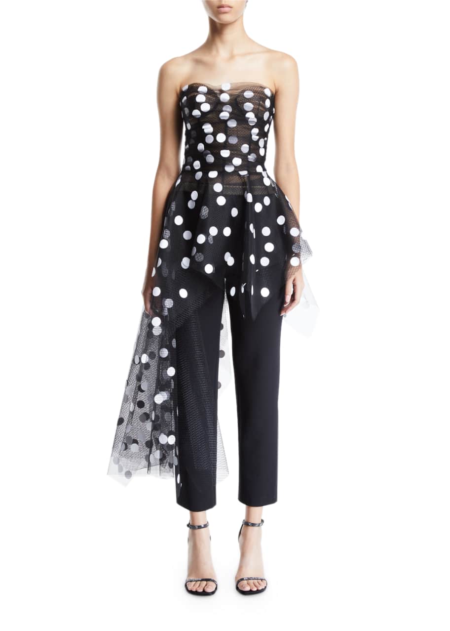 Oscar de la renta polka hotsell dot dress