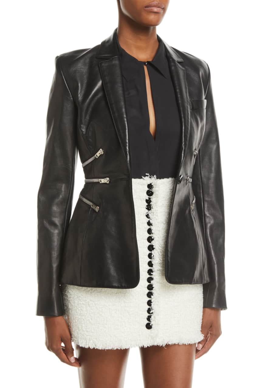Alexander wang leather jacket top