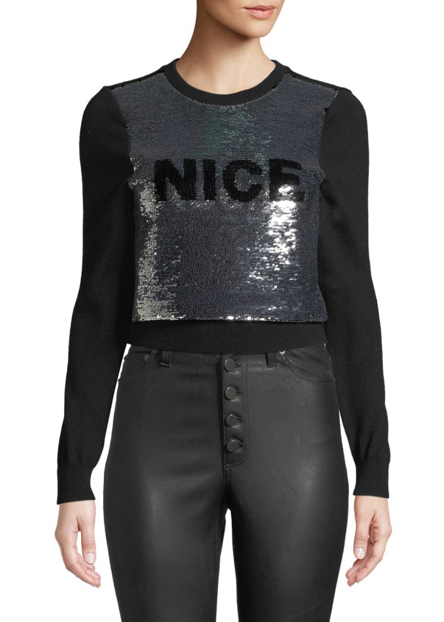 Naughty nice store sequin sweater