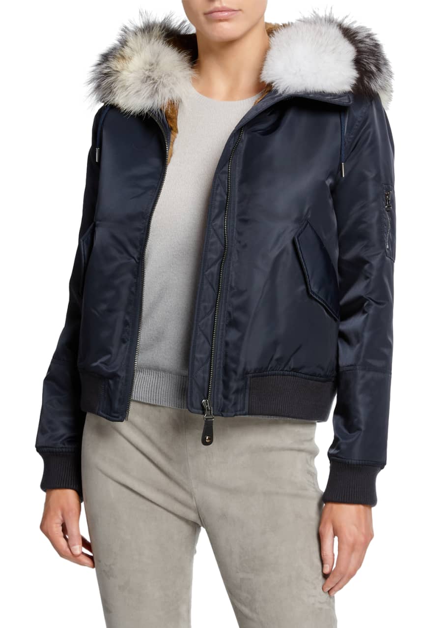 Yves salomon bomber on sale jacket