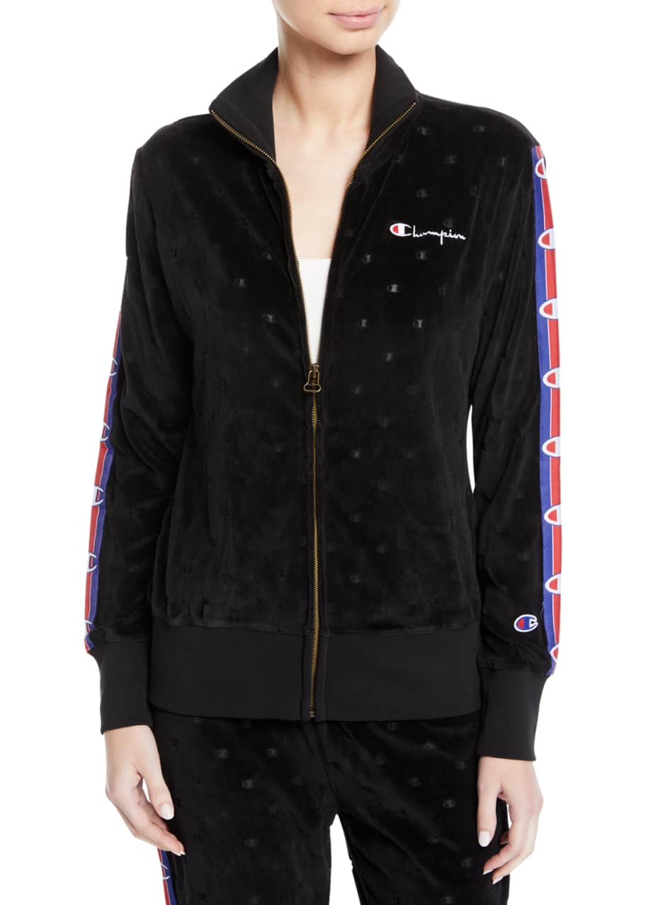 Champion velour jacket store
