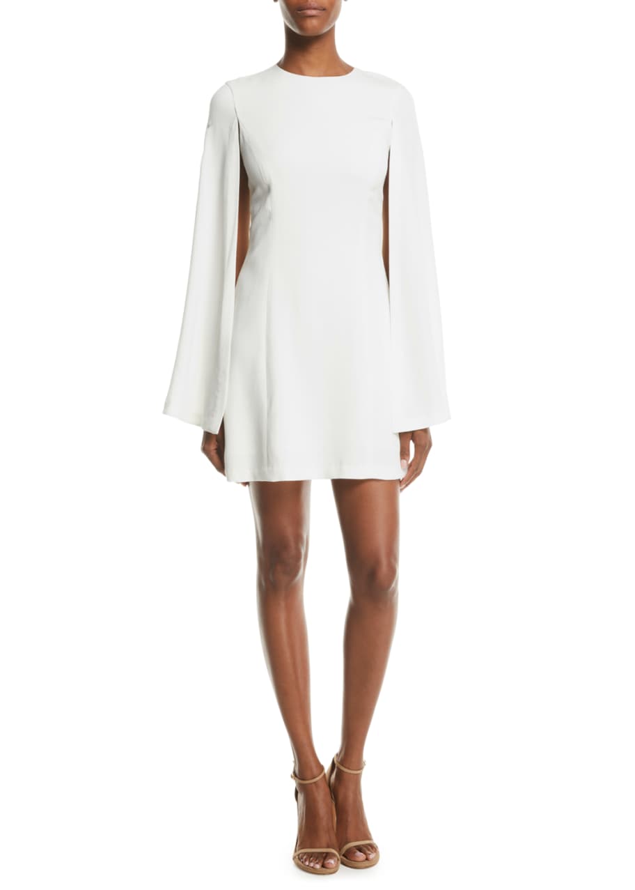 A.L.C. Erin Viscose Blend Cape Dress Bergdorf Goodman
