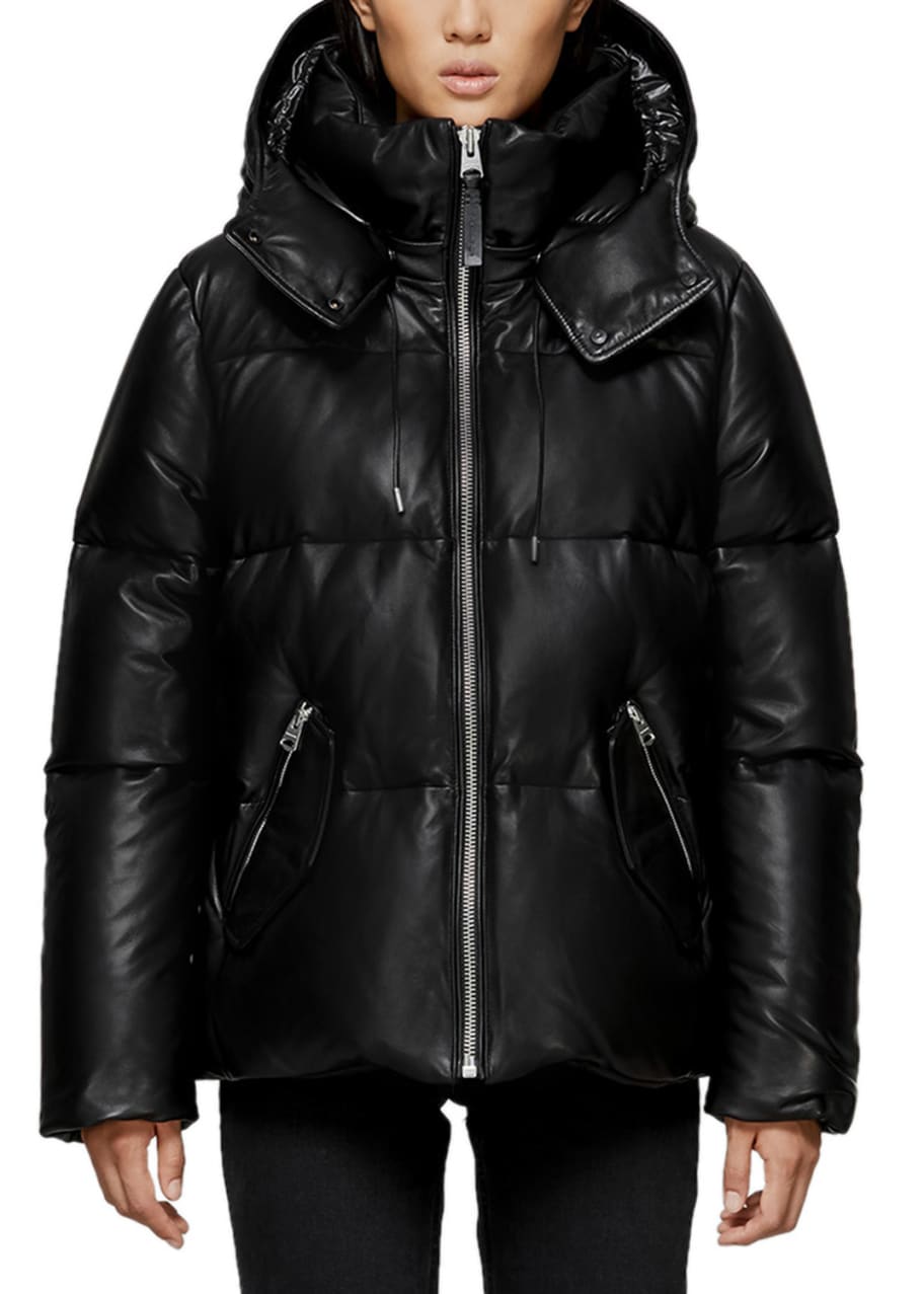 Mackage leather coat hotsell