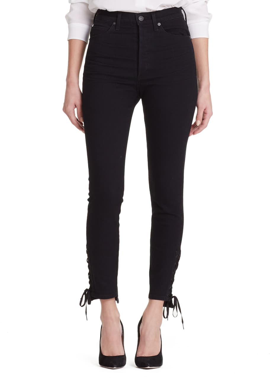 Olivia high waist ankle slim jeans clearance