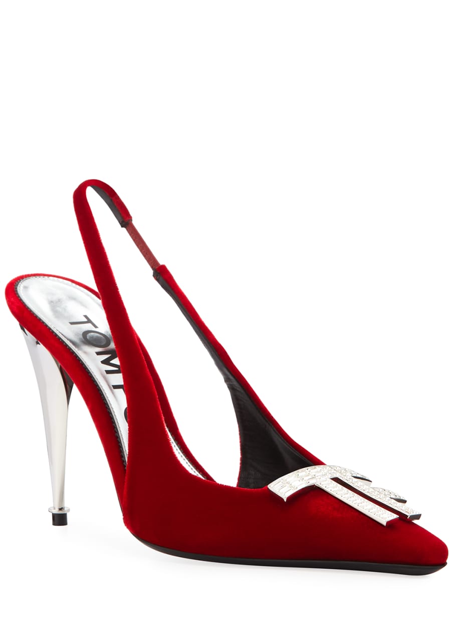 Tom ford crystal slingback pump online