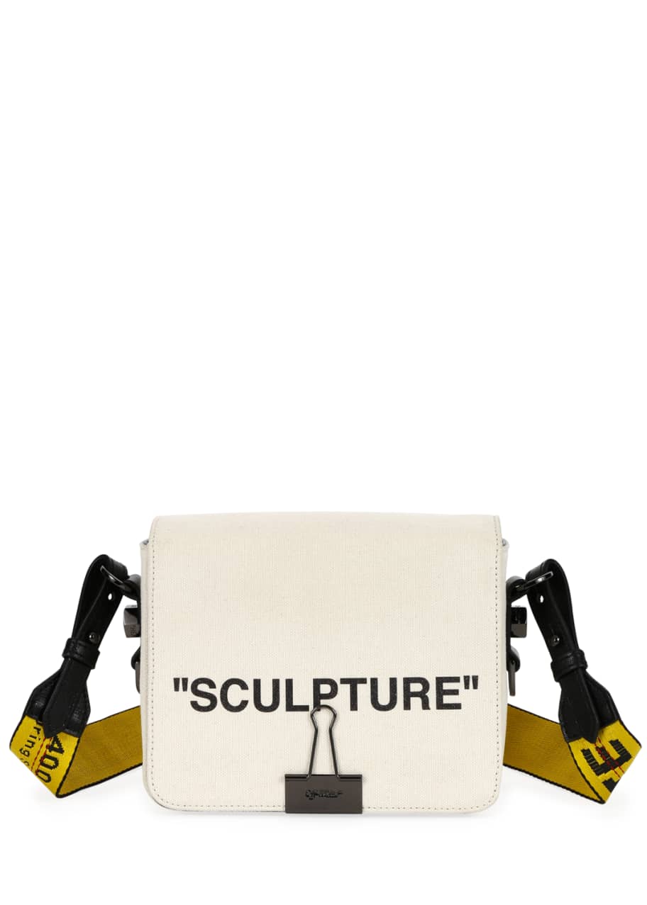 Off-White Sculpture Cotton Flower Print Shoulder Bag, $999