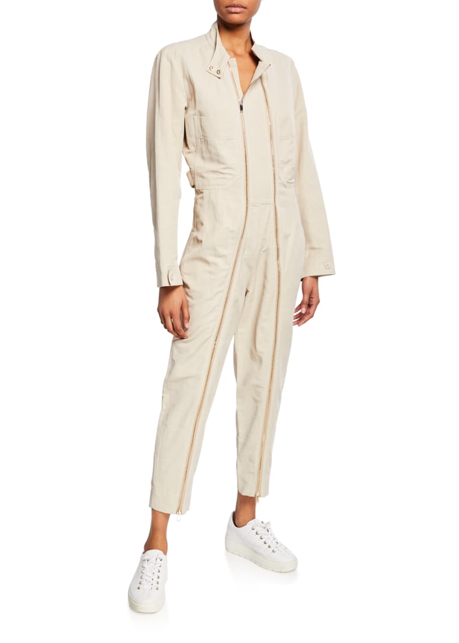 Stella McCartney Long-Sleeve Double-Zip Mechanic Jumpsuit - Bergdorf ...