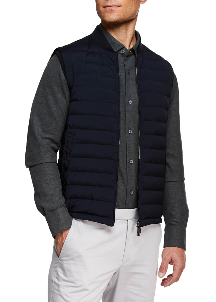 Ermenegildo Zegna Men s Light Padding Microfiber Vest Bergdorf