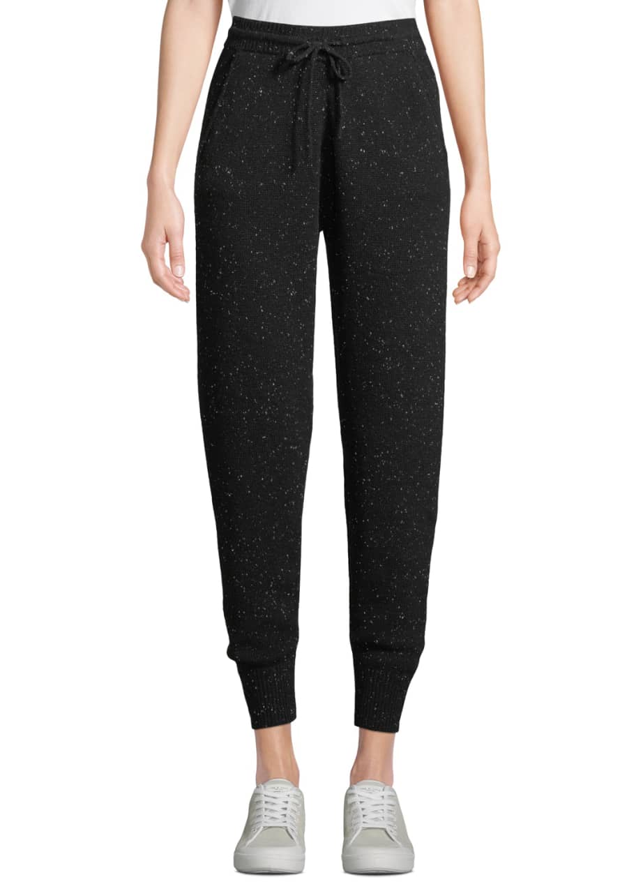 Arleena Speckled Cashmere Jogger Pants