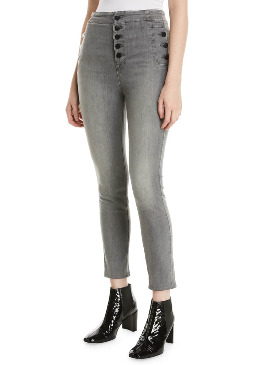 J Brand Natasha Sky High Crop Skinny Jeans Bergdorf Goodman