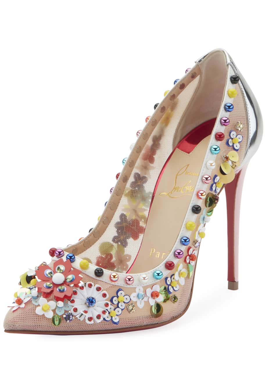 Christian Louboutin Constrella Embellished Red Sole Pumps - Bergdorf ...