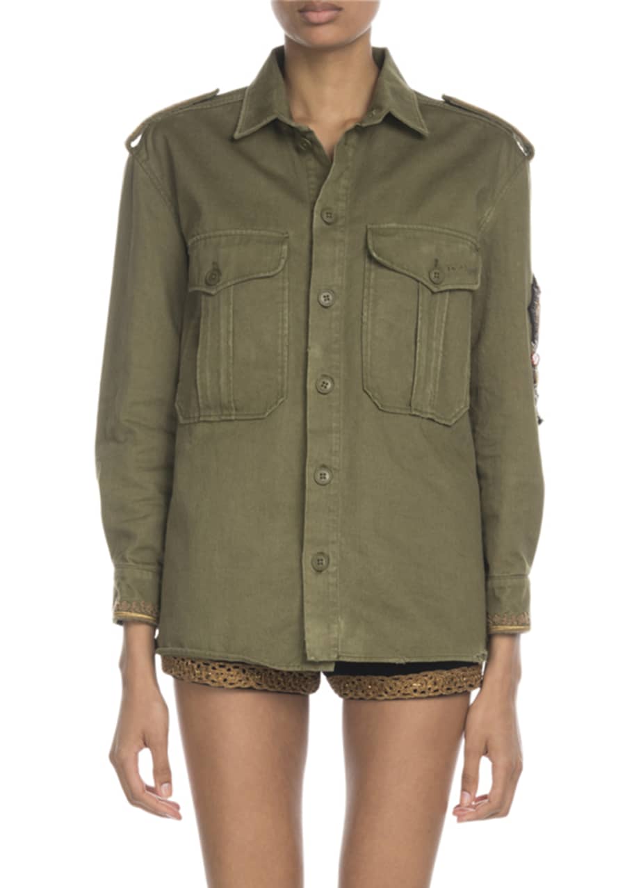 Saint laurent field jacket store