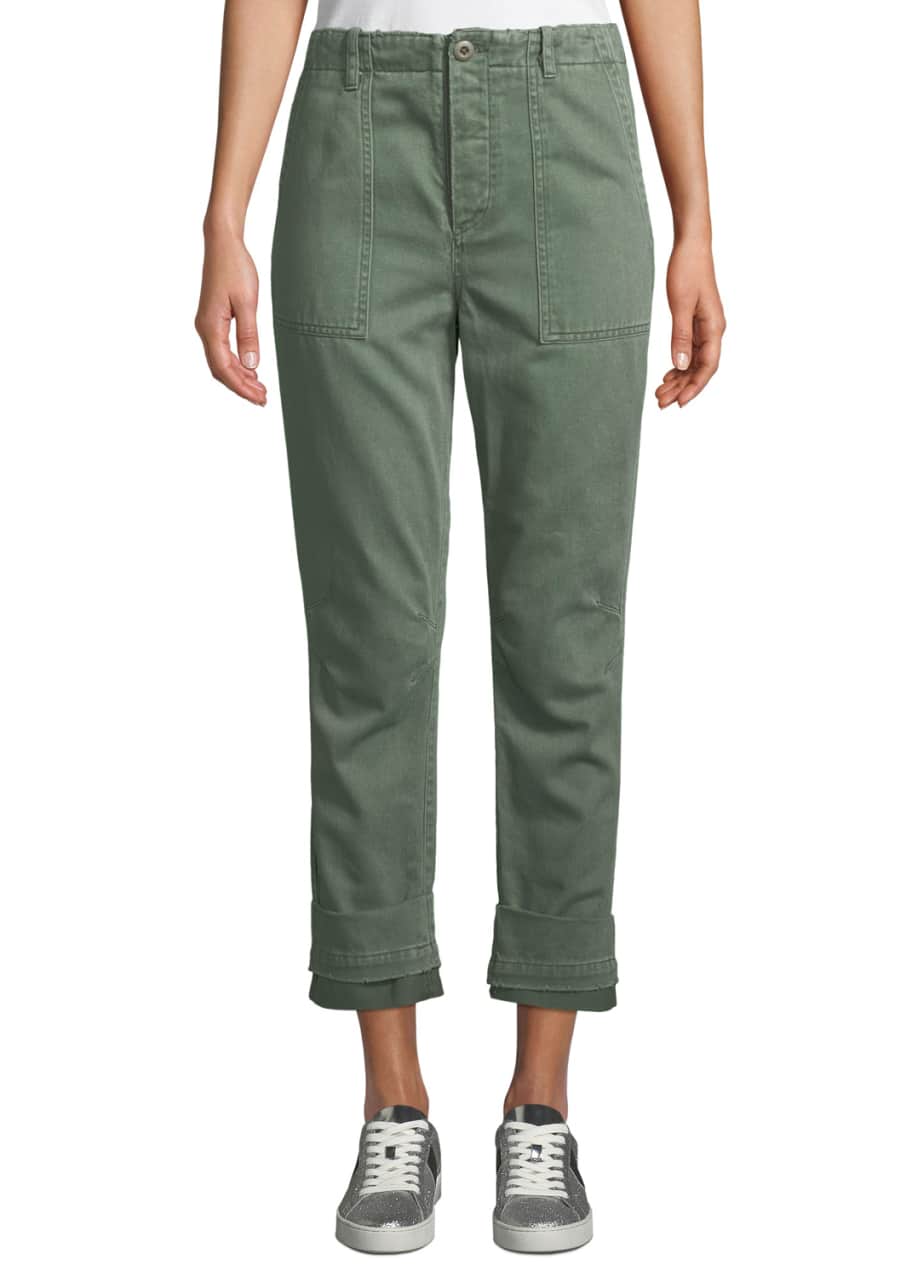 Image 1 of 1: Casbah Cuffed Cropped Cargo Pants