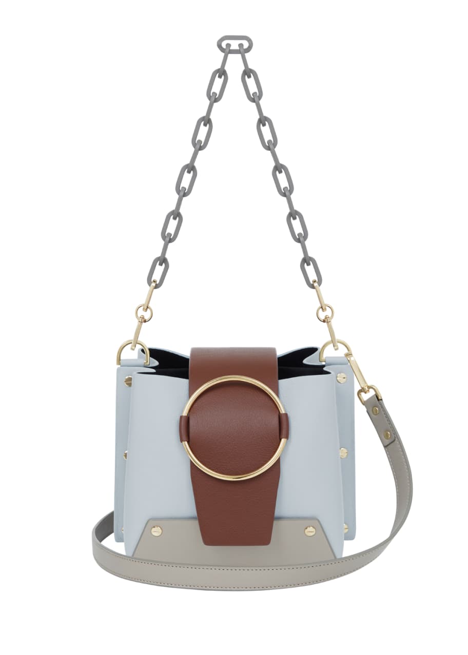 Yuzefi Delila Mini Colorblock Leather Shoulder Bag Bergdorf Goodman