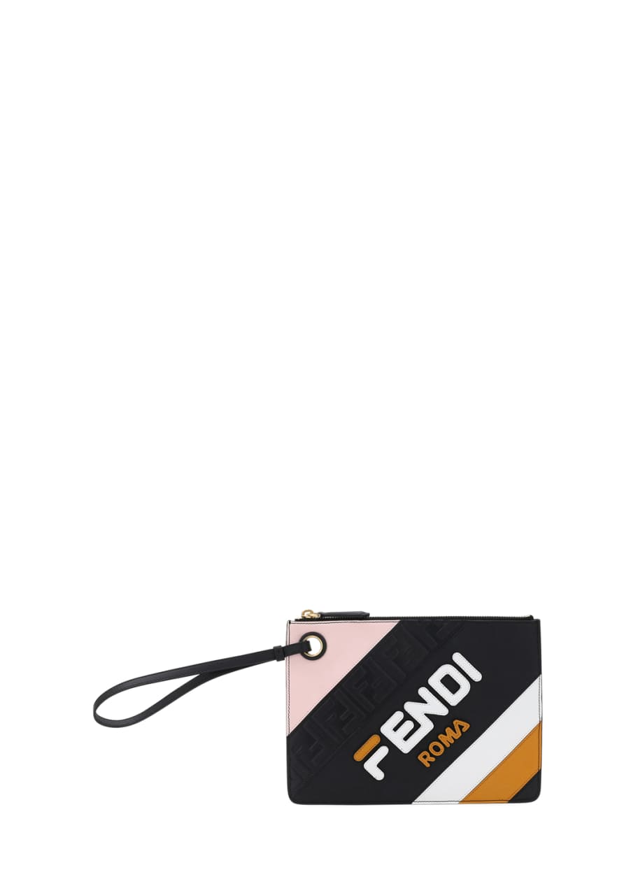 Fendi Fendi Mania Small Flat Clutch Bag Bergdorf Goodman