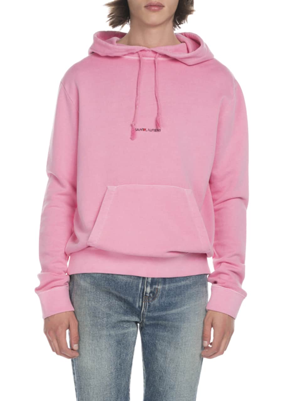 saint laurent pink hoodie
