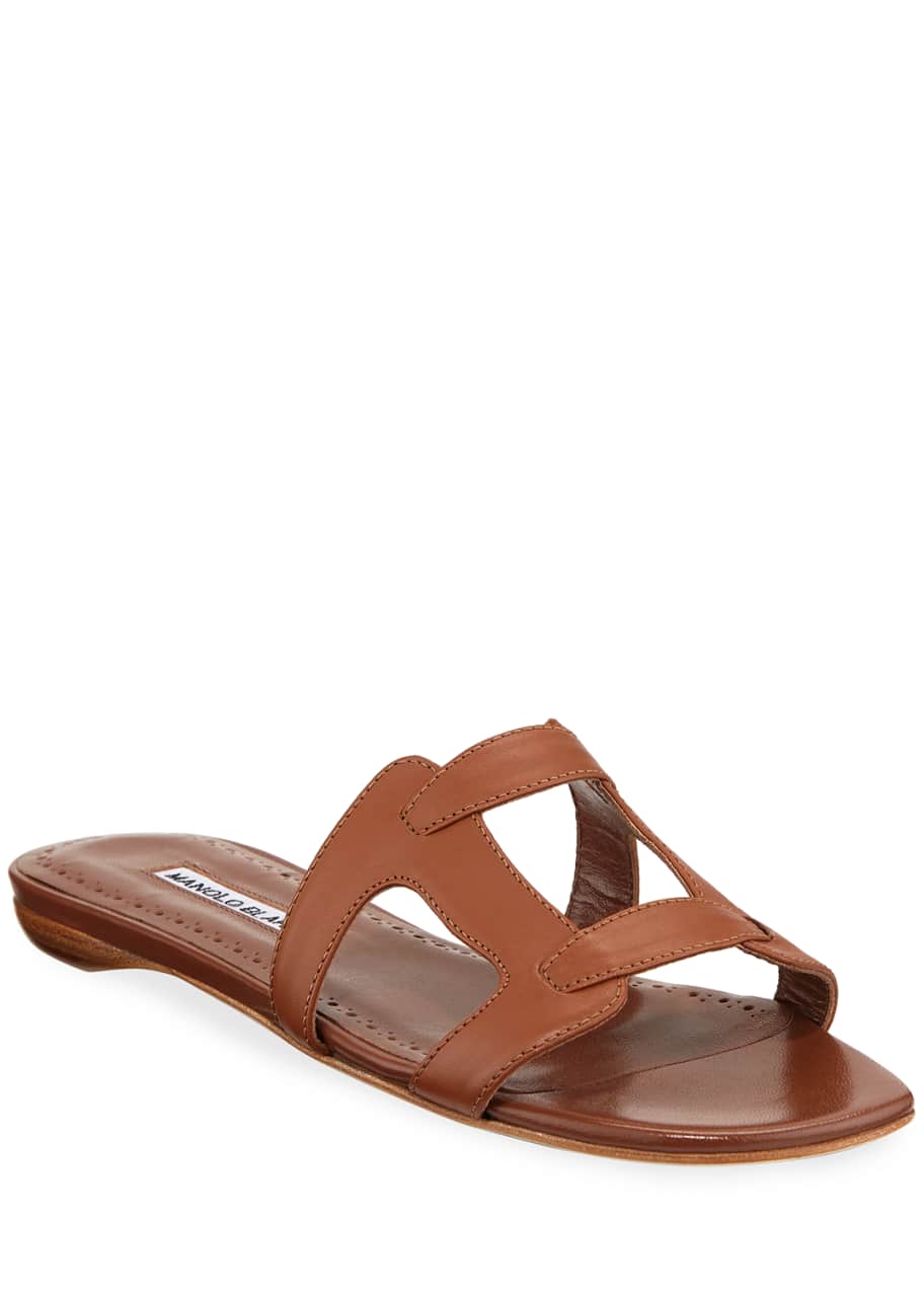Image 1 of 1: Grella Cutout Leather Sandals
