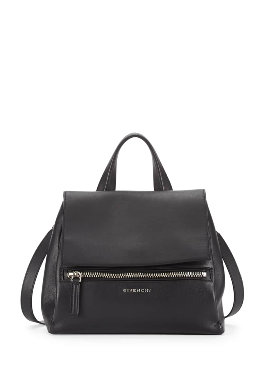 Givenchy Pandora Pure Small Leather Satchel Bag Black Bergdorf