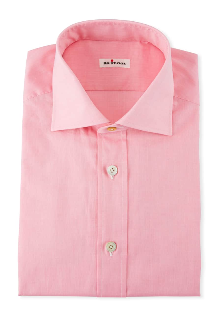 Kiton Men's Chambray Dress Shirt Bergdorf Goodman