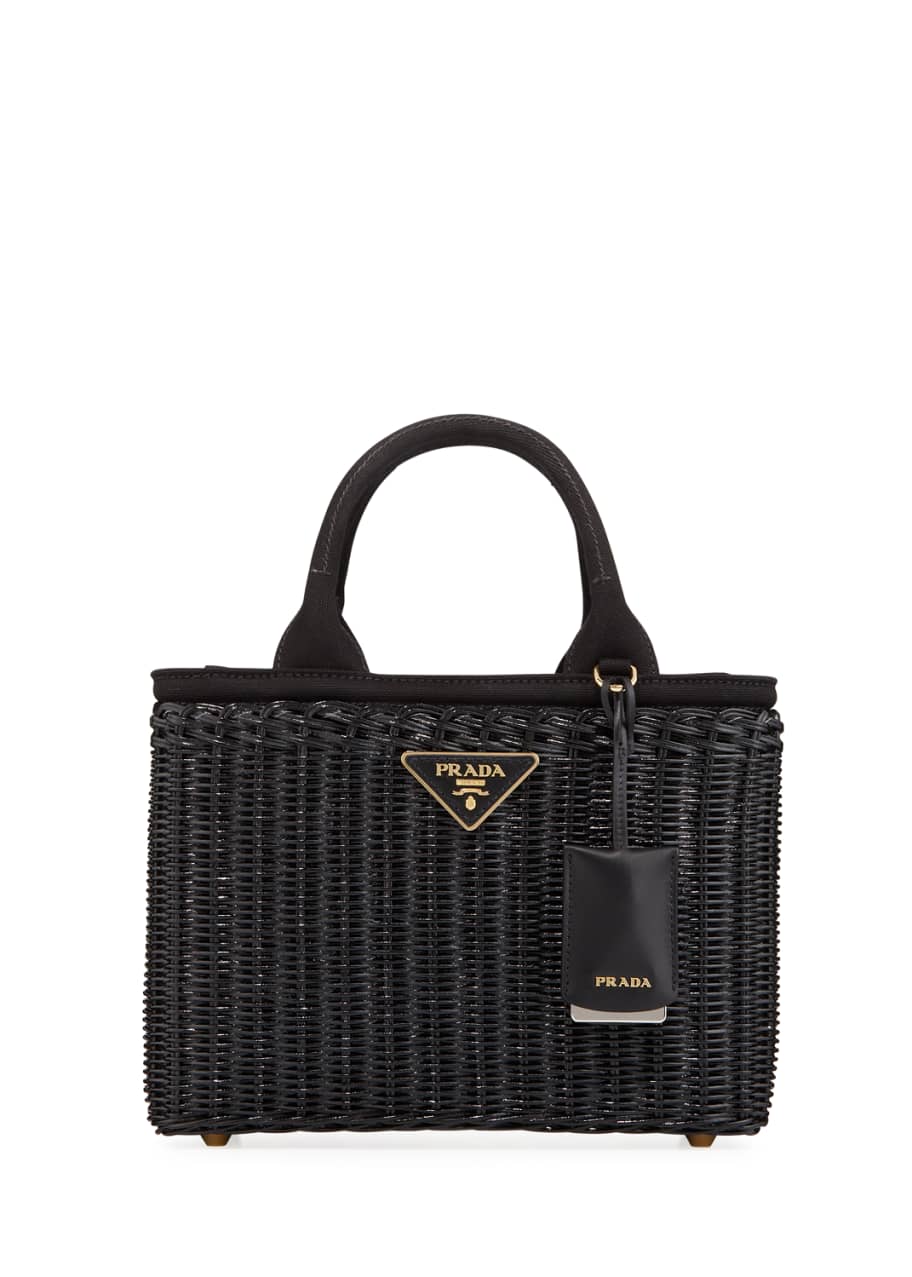 Prada Wicker Square Basket Tote Bag - Bergdorf Goodman