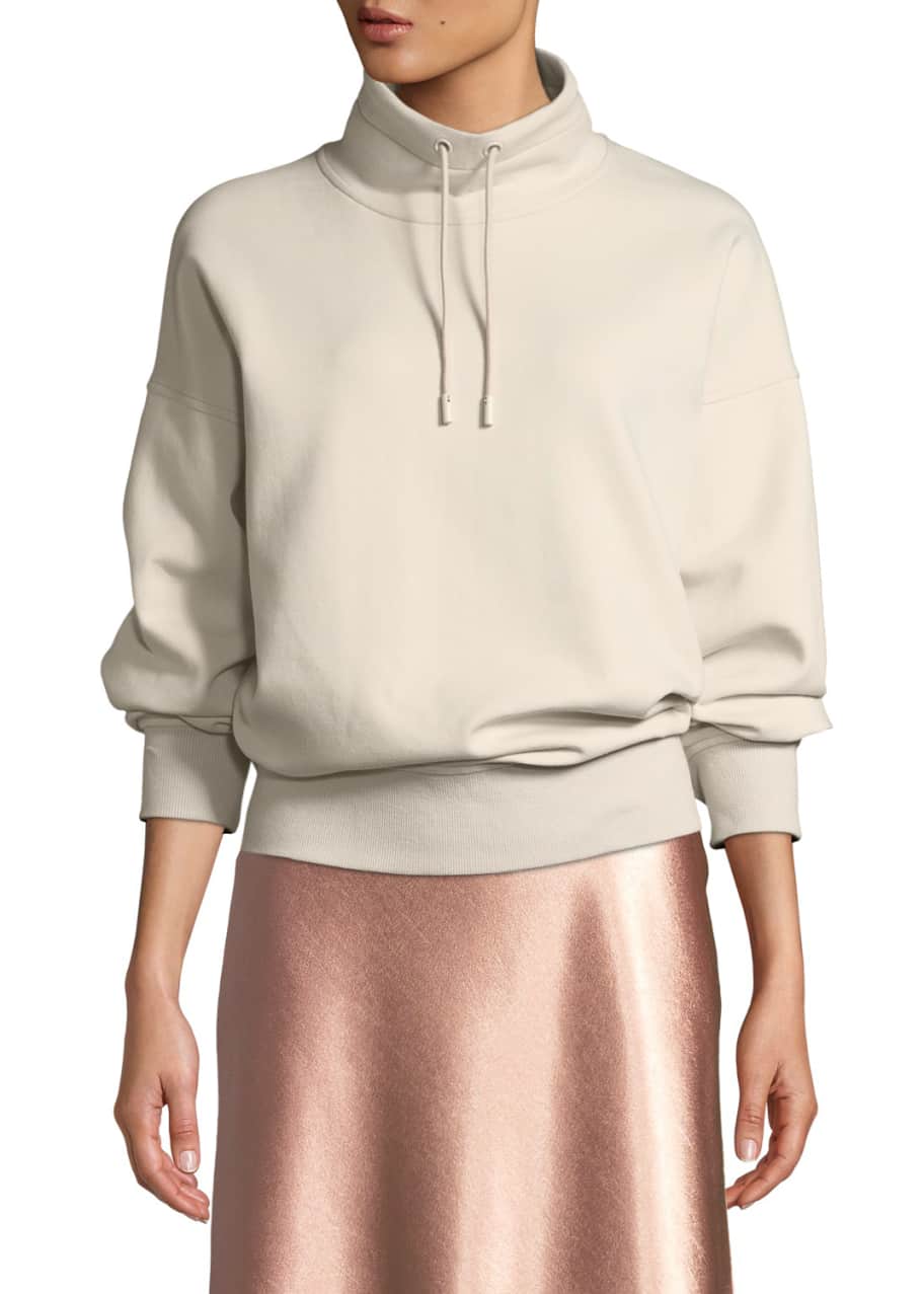 Vince Oversized FunnelNeck Pullover Sweatshirt Bergdorf Goodman