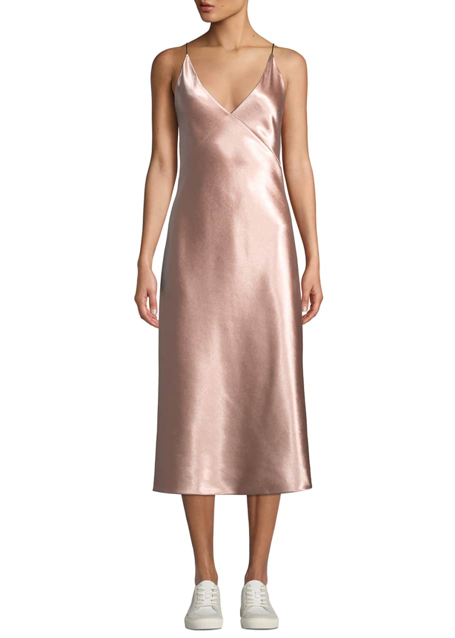 Vince v neck bias dress best sale