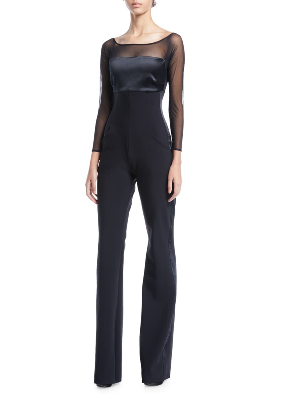 Chiara Boni La Petite Robe Eke Long Sleeve Illusion Jumpsuit Bergdorf Goodman Shop jumpsuits and overalls by chiara boni la petite robe online. eke long sleeve illusion jumpsuit