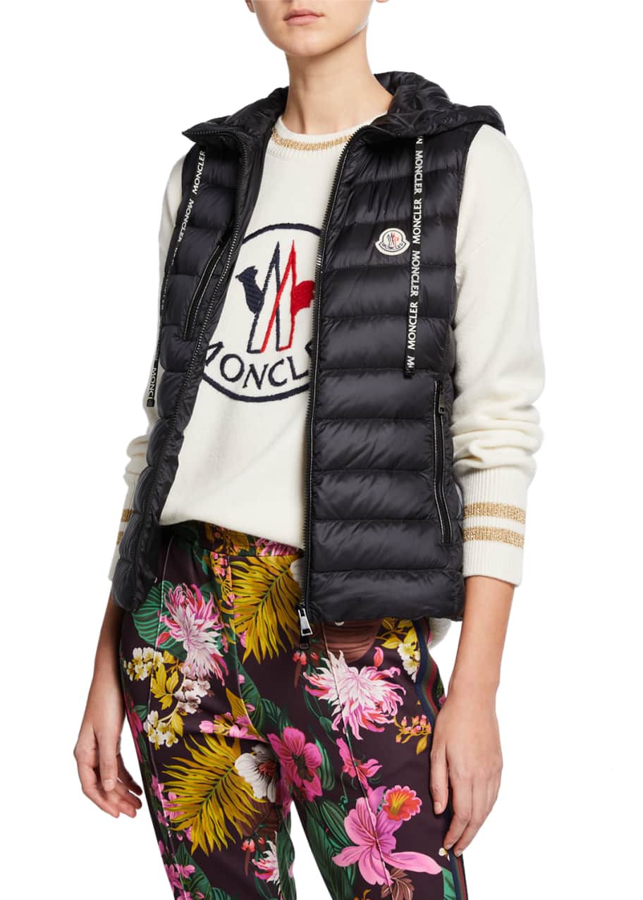 Moncler Sucrette Hooded Puffer Vest Bergdorf Goodman