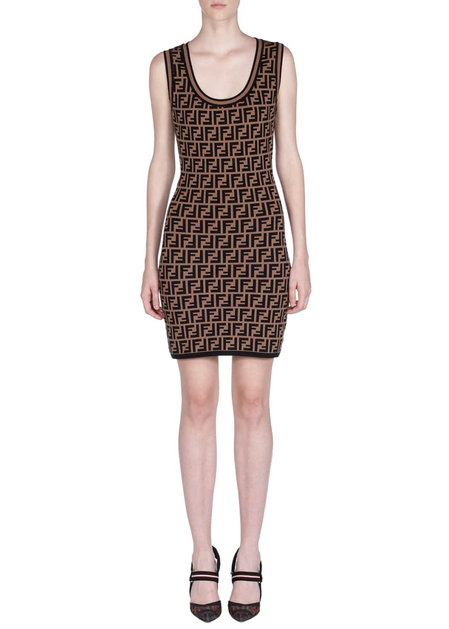 Designer Day Dresses  Fendi dress, Knit dress, Dress