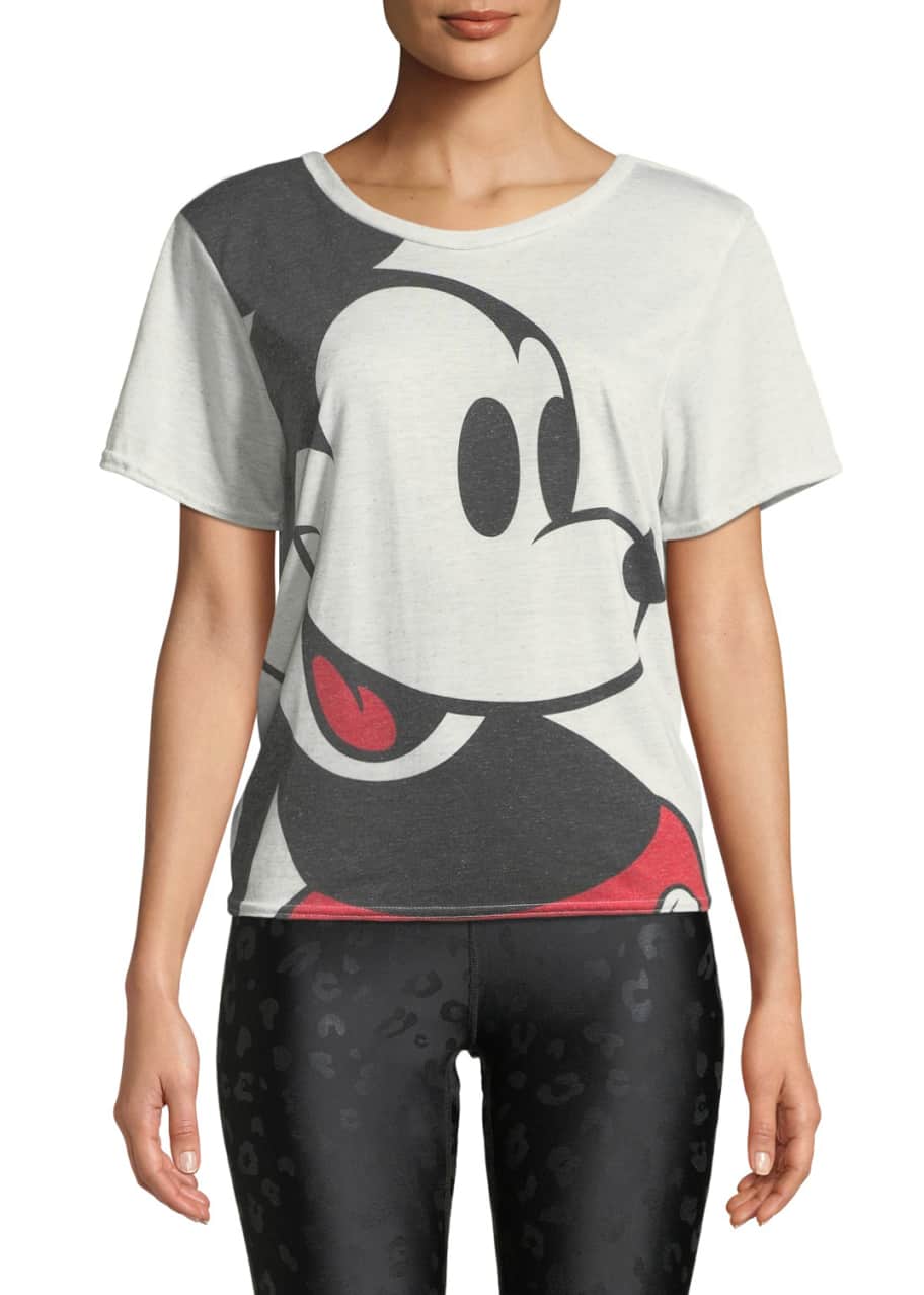 Larger Than Life Mickey Mouse Cross Back Tee