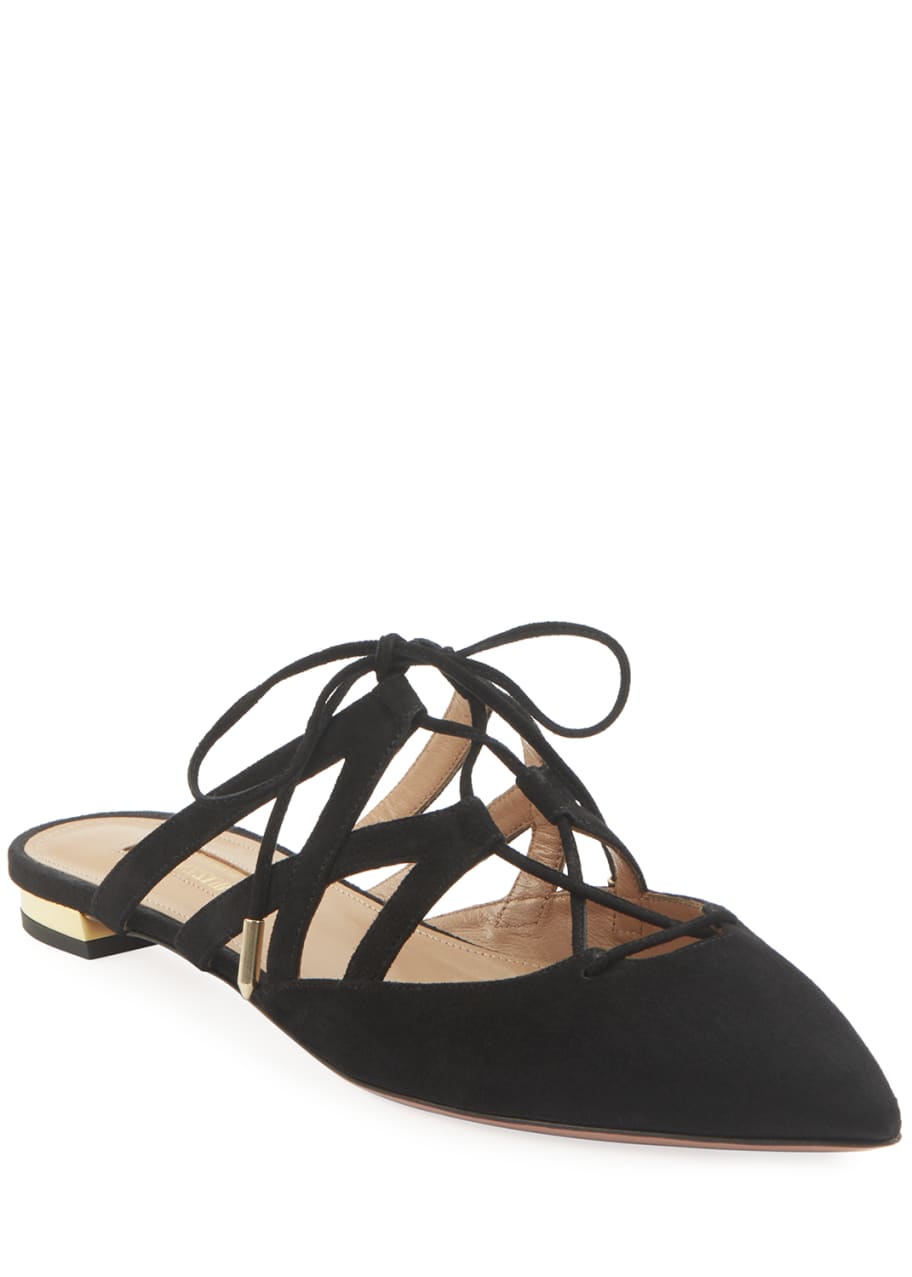 Aquazzura mules flat on sale