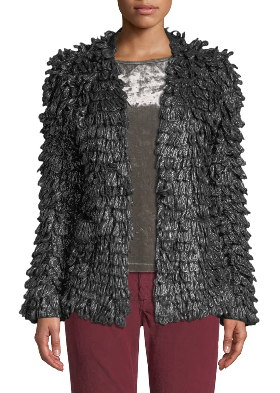 Gap loop hot sale fringe cardigan