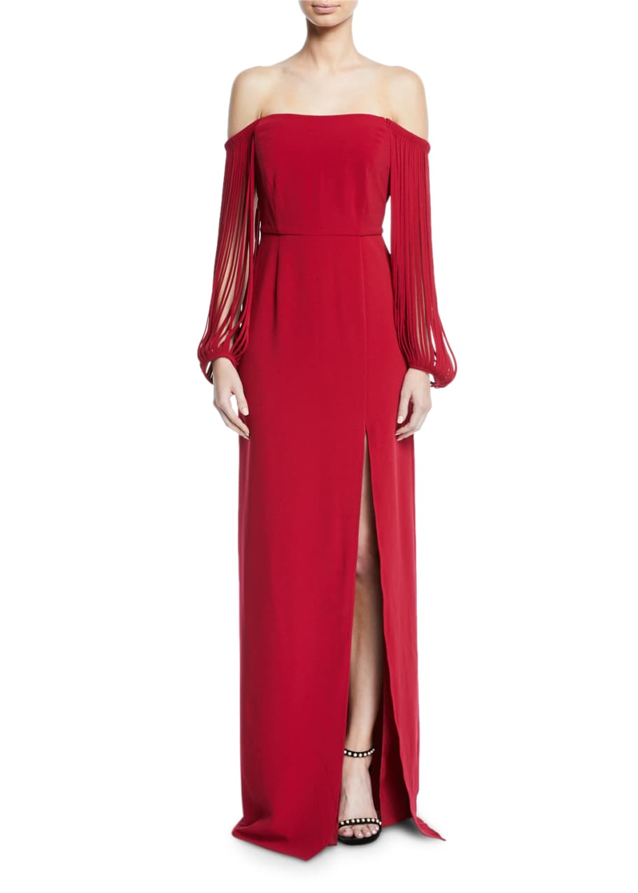 Halston heritage hotsell red gown